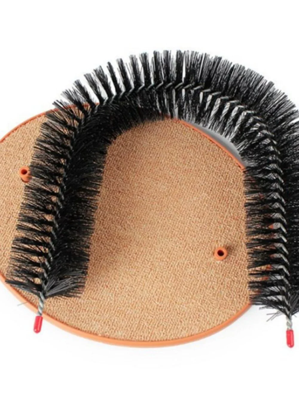 Cat Arch Self-Groomer Brush Scratcher Toy with Hanging Mouse Massage Comb